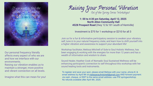 Spring Workshop Series - Session 1: Raising Your Vibration